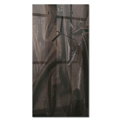 Horloge verticale en verre Lignes abstraites