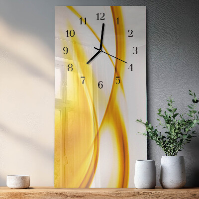 Horloge verticale en verre Art abstrait