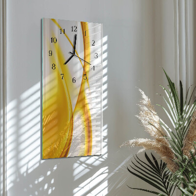 Horloge verticale en verre Art abstrait