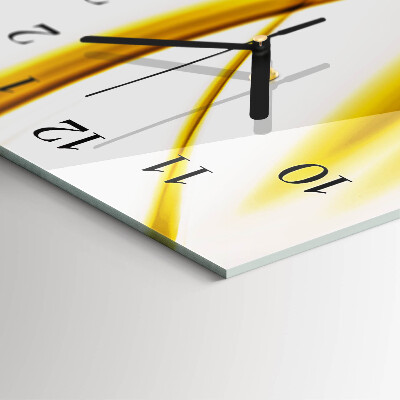 Horloge verticale en verre Art abstrait