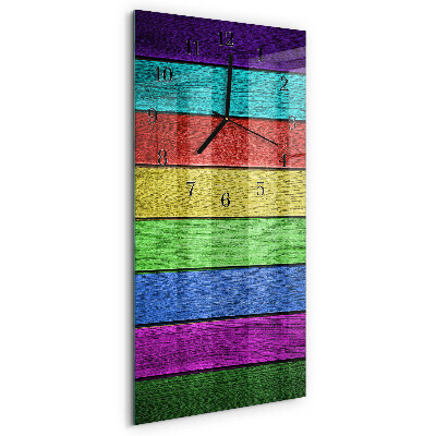 Horloge verticale en verre Plaque