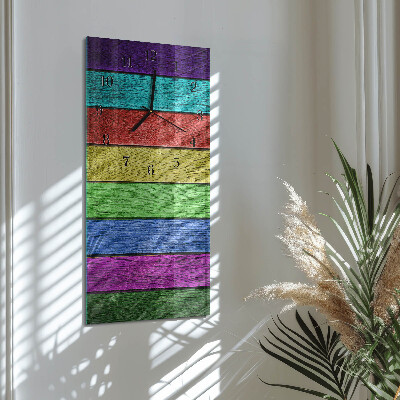 Horloge verticale en verre Plaque