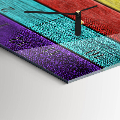 Horloge verticale en verre Plaque