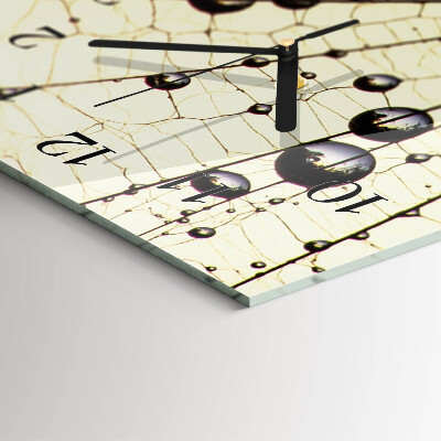 Horloge verticale en verre Toile d'araignée