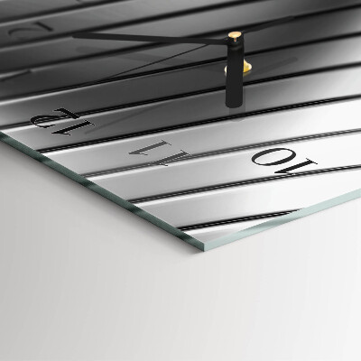 Horloge verticale en verre Vague