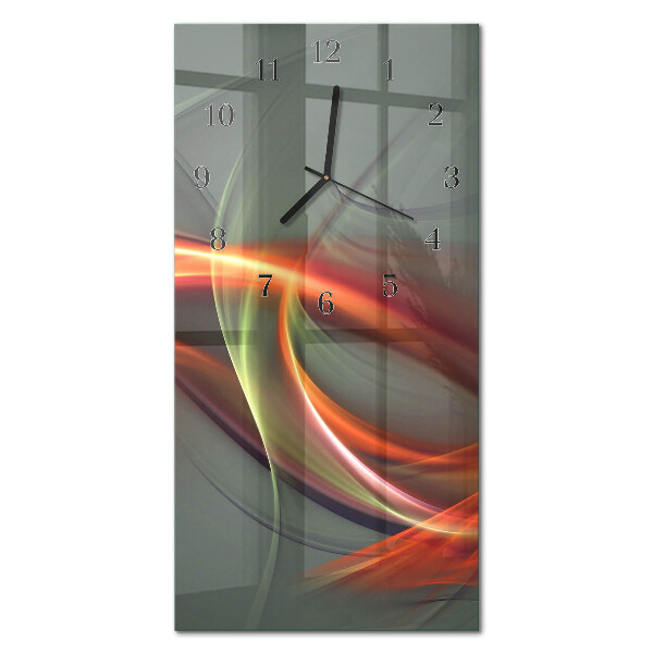 Horloge verticale en verre Gouttes