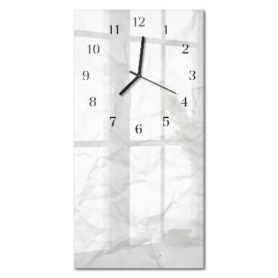 Horloge verticale en verre Graphite