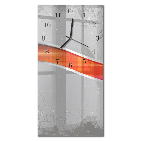 Horloge verticale en verre Café en grains