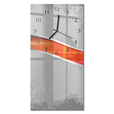 Horloge verticale en verre Café en grains