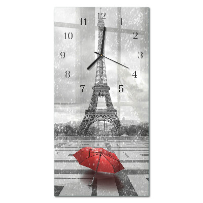 Horloge verticale en verre Modèle