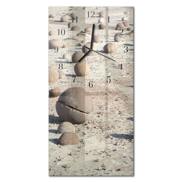 Horloge verticale en verre Fruit