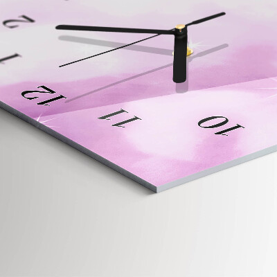 Horloge verticale en verre Orchidée