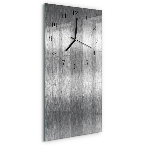 Horloge verticale en verre Acier