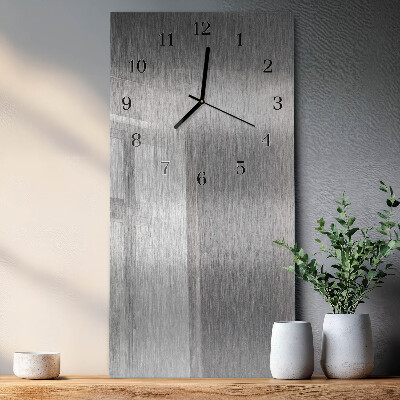 Horloge verticale en verre Acier