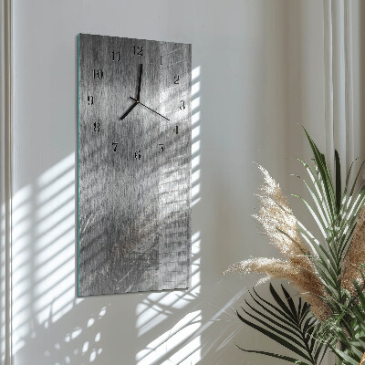 Horloge verticale en verre Acier