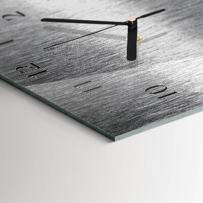 Horloge verticale en verre Acier