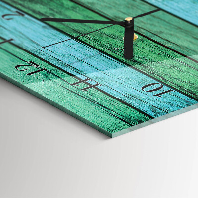 Horloge verticale en verre Bois