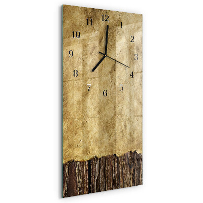 Horloge verticale en verre Papier de table