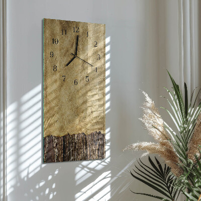 Horloge verticale en verre Papier de table
