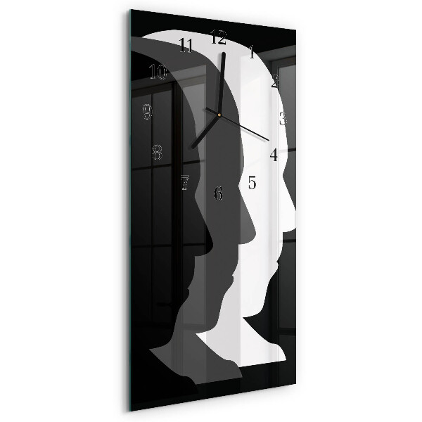 Horloge verticale en verre Affronter