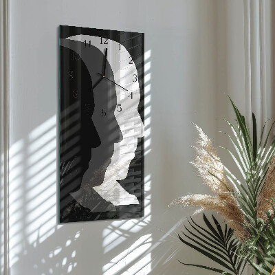 Horloge verticale en verre Affronter