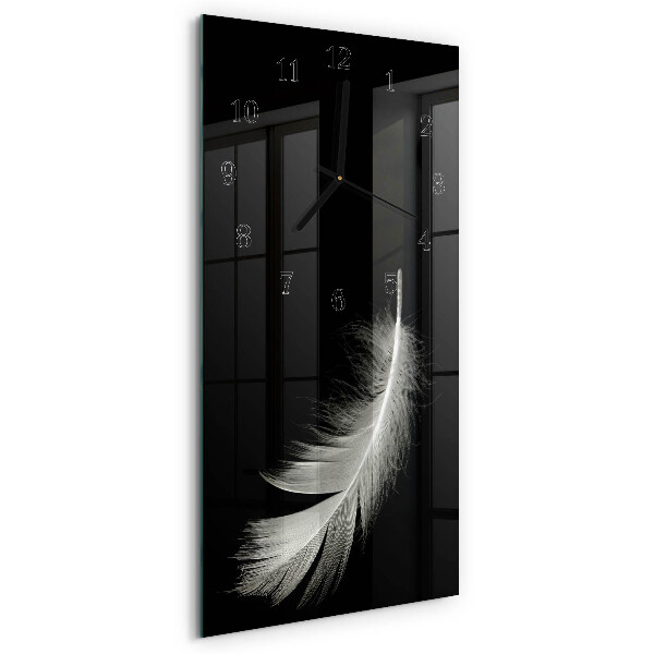 Horloge verticale en verre Stylo