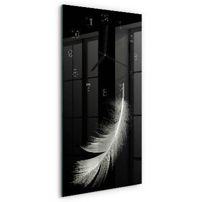 Horloge verticale en verre Stylo