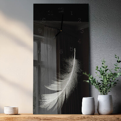 Horloge verticale en verre Stylo
