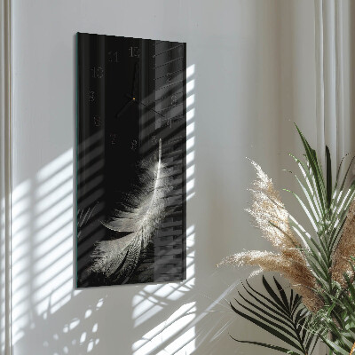Horloge verticale en verre Stylo