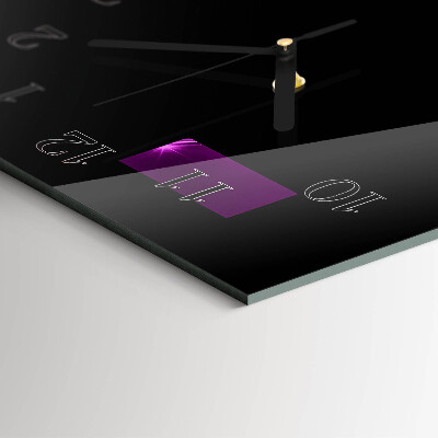 Horloge verticale en verre Stylo
