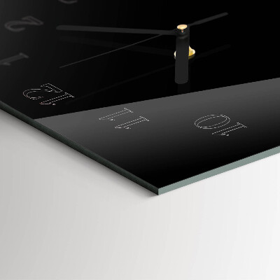 Horloge verticale en verre Fleur de feu
