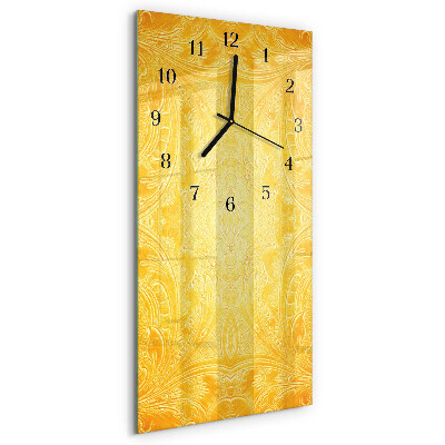 Horloge verticale en verre Abstraction