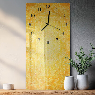 Horloge verticale en verre Abstraction