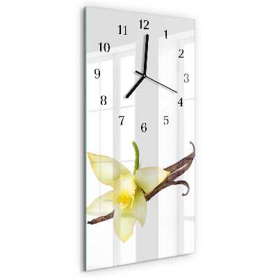 Horloge verticale en verre Lis