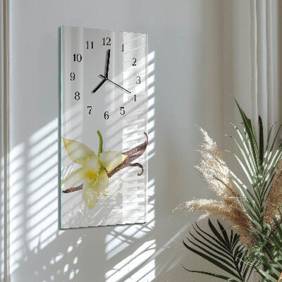 Horloge verticale en verre Lis