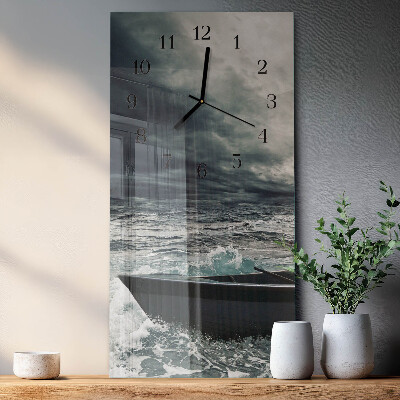 Horloge verticale en verre Łódź