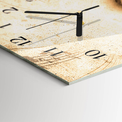 Horloge verticale en verre Microphone