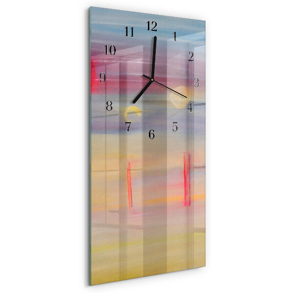 Horloge verticale en verre Modèle