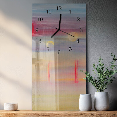 Horloge verticale en verre Modèle