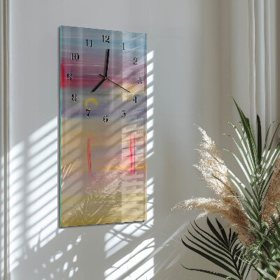 Horloge verticale en verre Modèle