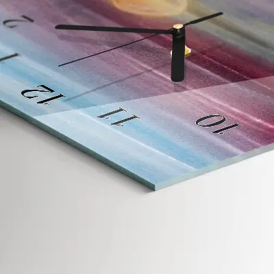 Horloge verticale en verre Modèle