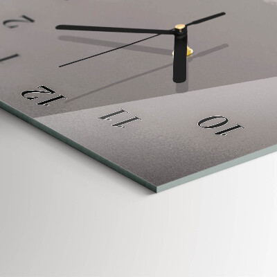 Horloge verticale en verre Montagnes