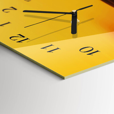 Horloge verticale en verre Abstraction