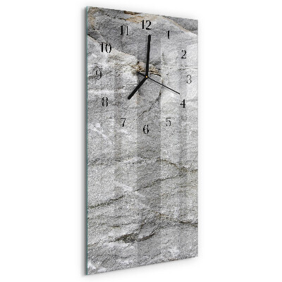 Horloge verticale en verre Pierre