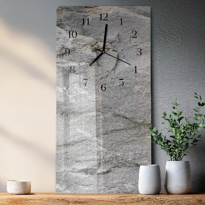 Horloge verticale en verre Pierre