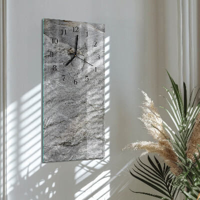 Horloge verticale en verre Pierre