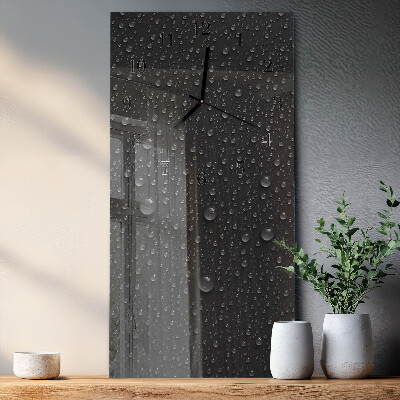 Horloge verticale en verre Baisse