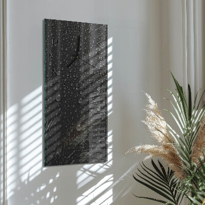 Horloge verticale en verre Baisse