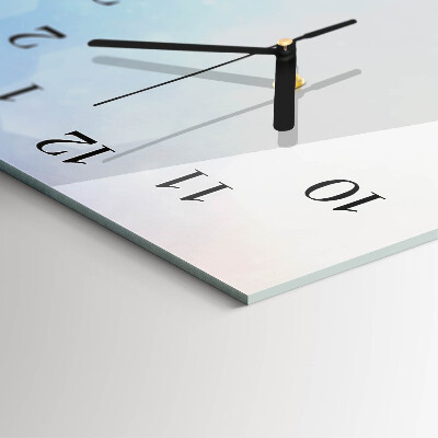 Horloge verticale en verre Violet