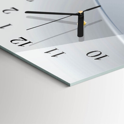 Horloge verticale en verre Lignes abstraites